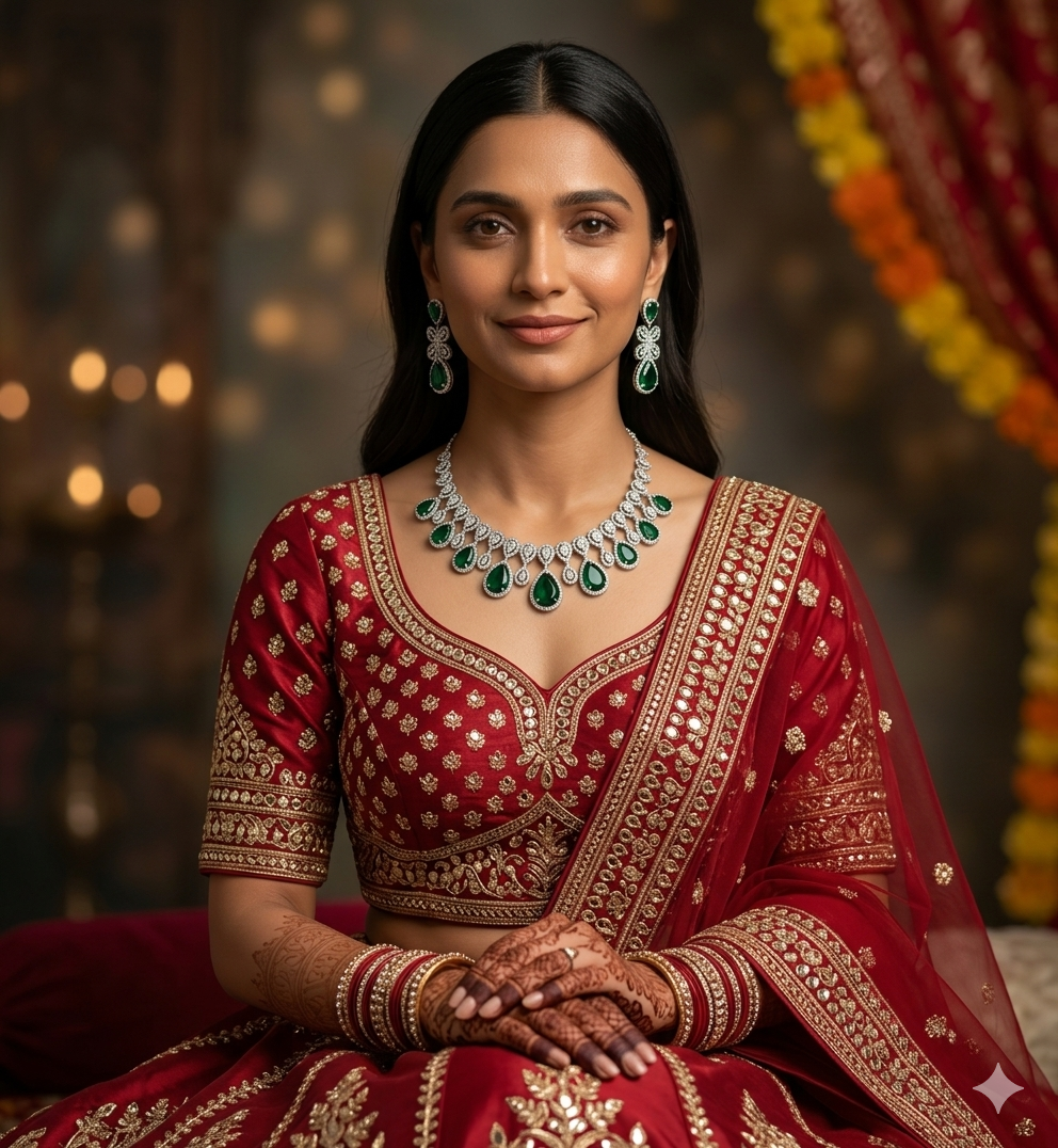 Aurelia Vine Drop Set - Emerald Grace