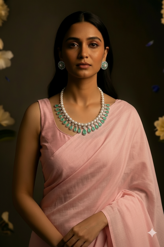 Celestia Pearl Drop – Teal Elegance
