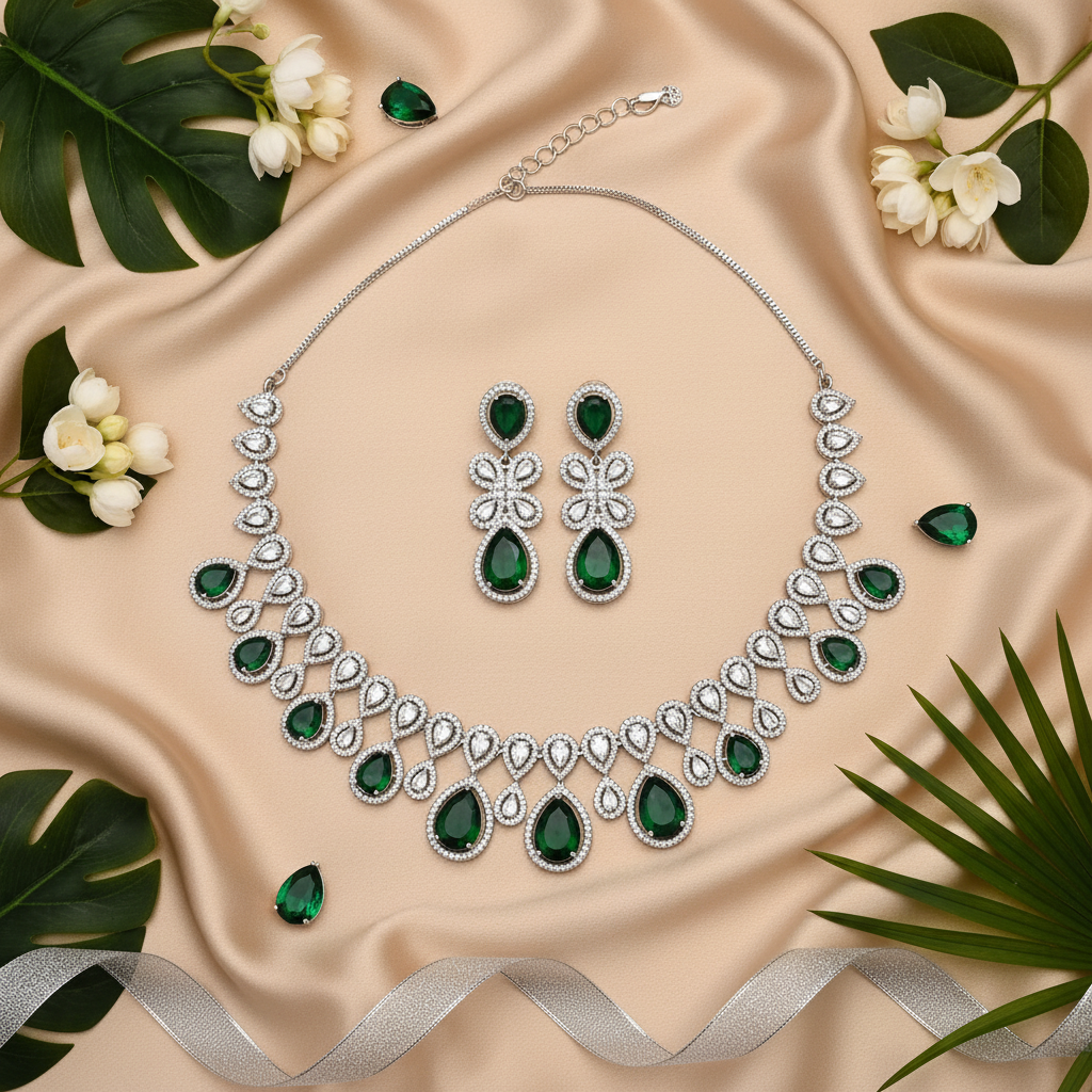Aurelia Vine Drop Set - Emerald Grace
