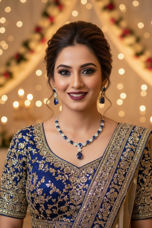 Indian Model without Maang Tikka